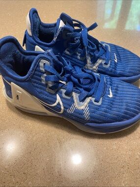 Nike Lebron Witness Kids Blue and White Athletic Sneakers